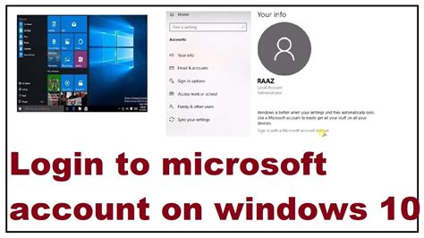 How to sign in to a Microsoft account .